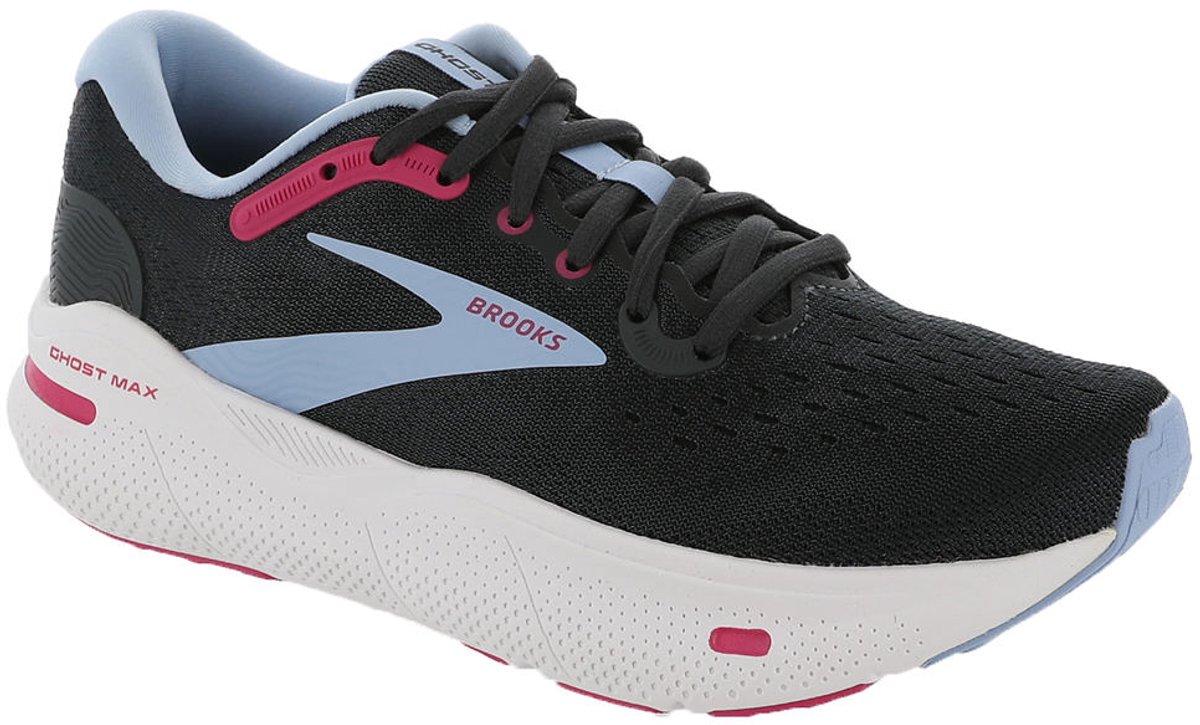 Brooks Ghost Max - Hardloopschoen - Ebony / Open air / Lilac Rose - EUR 45 / US 11