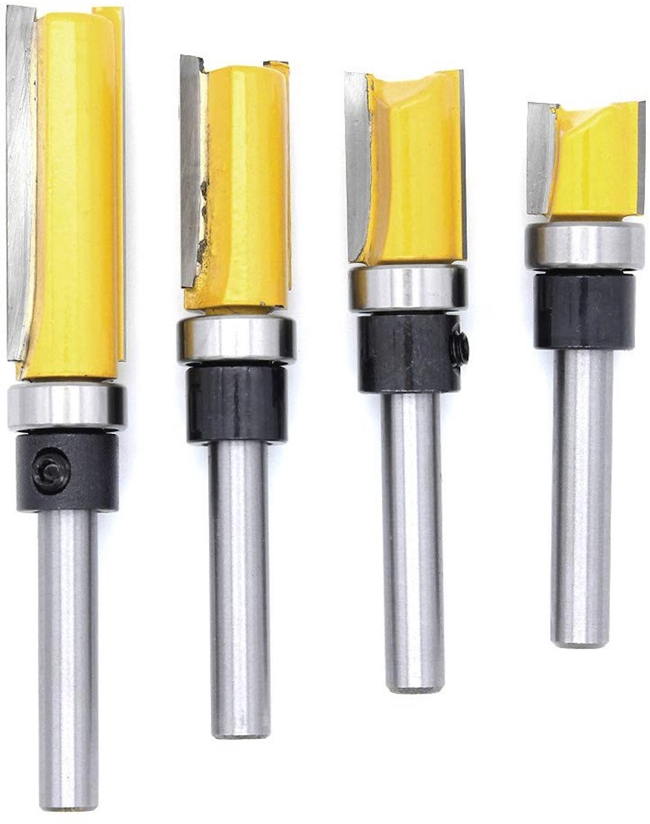 Frezen - Hout - 12.7 mm x 10-38 mm - Professionele Houtfrees met PTFE-coating - Voor Frees- en Graveermachines