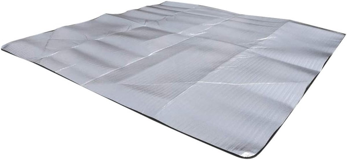 Kampeer mat - Picknick deken - Buiten ontspannen - Waterdicht materiaal - 200x150 cm - Grijs