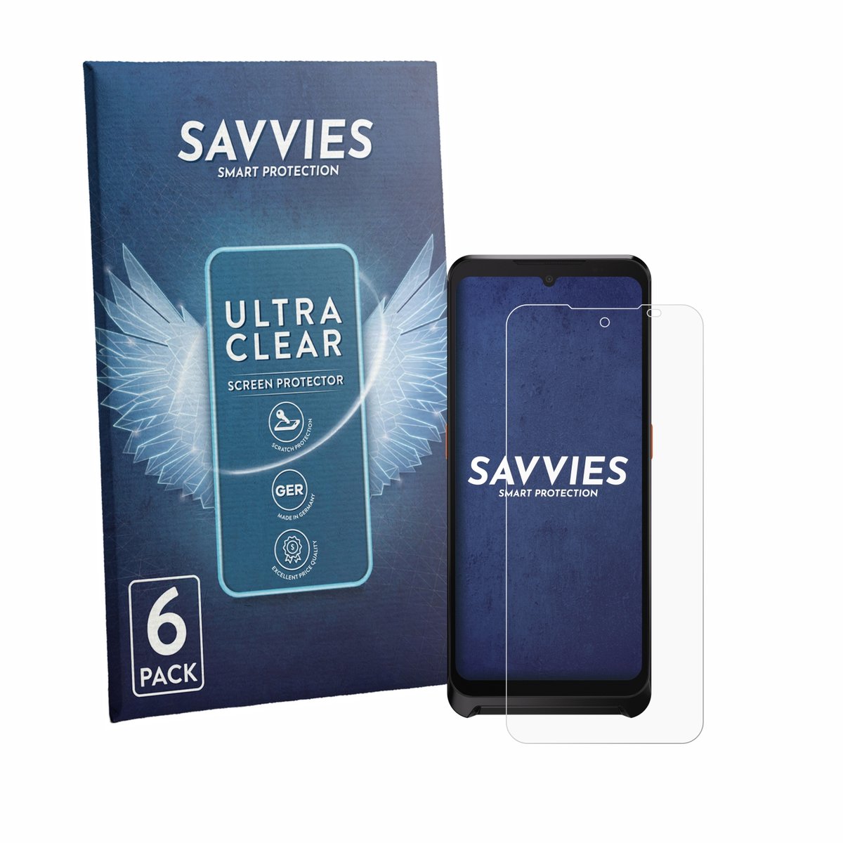 Savvies - Screenprotector voor Sunmi P3 Air - Folie Beschermfolie transparant 6 Stuks