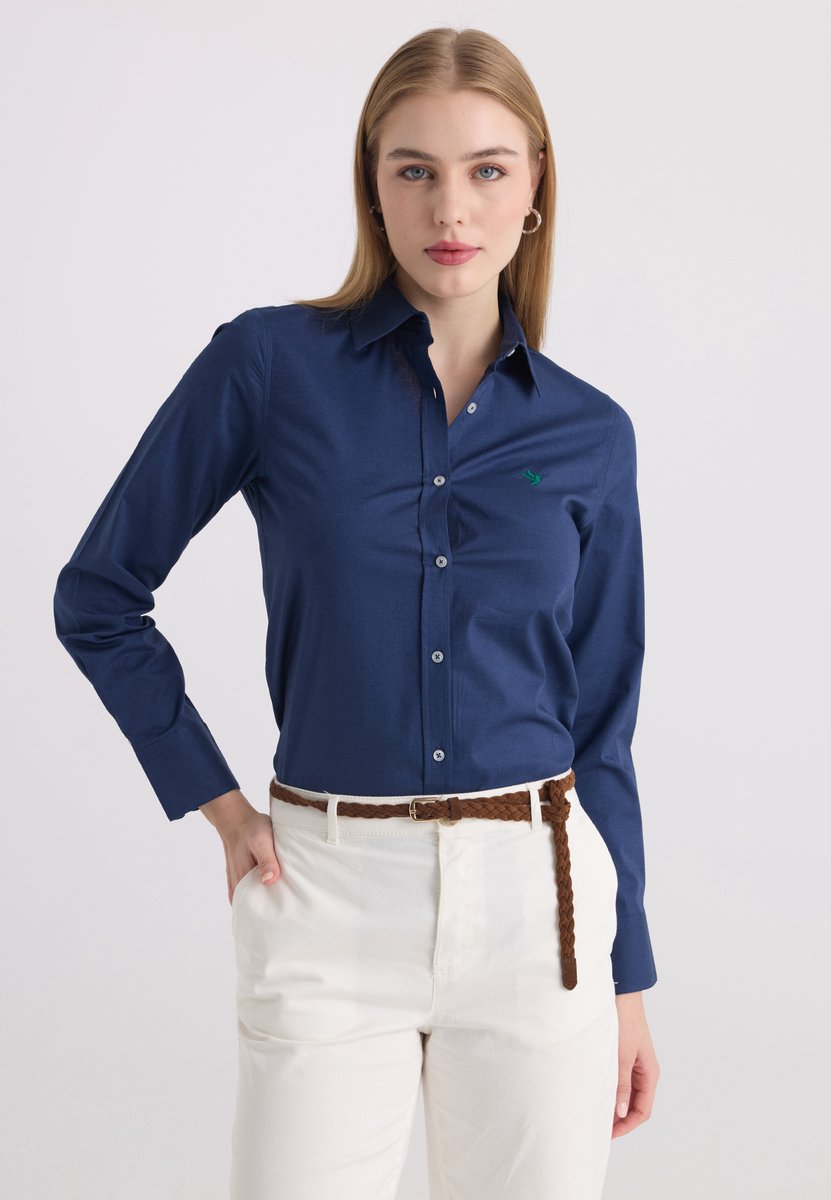Felix Hardy Overhemd Met Lange Mouwen Katoen Dames Navy - S