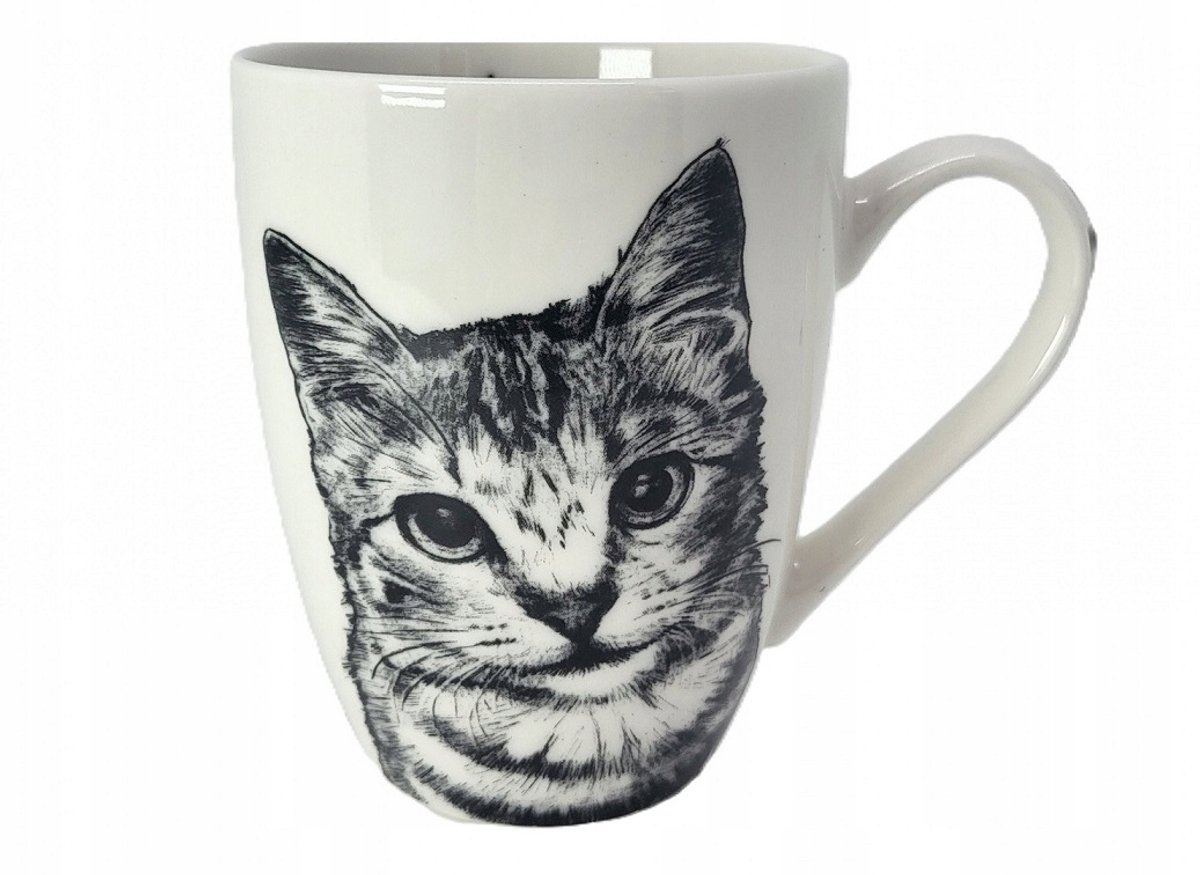 Elegante Porseleinen Mok 350ml - Amerikaanse Korthaar Cat