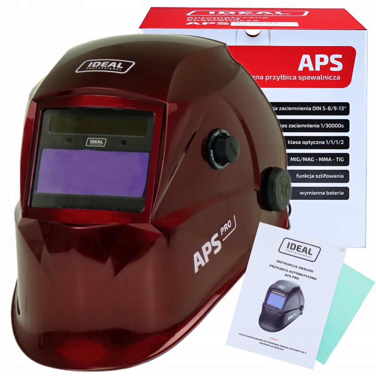 Automatische Lashelm APS-510G ROOD PRO True Color