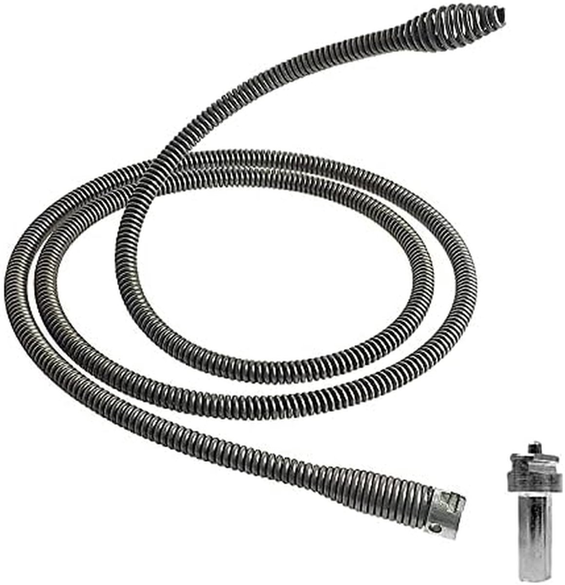 Afvoer Ontstopper - Reinigingsveer - Verstopte Afvoeren - Flexibele Staalveer - 1.5 Meter - Zilver