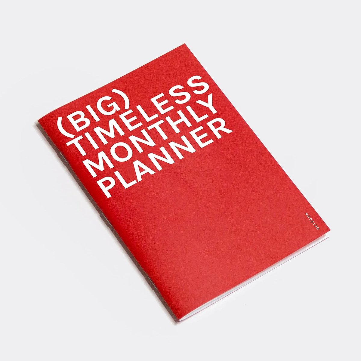 Grote Maandplanner A4 - Rood - 297 x 210 mm - Tijdloos en Minimalistisch - Voor Vrije Planning