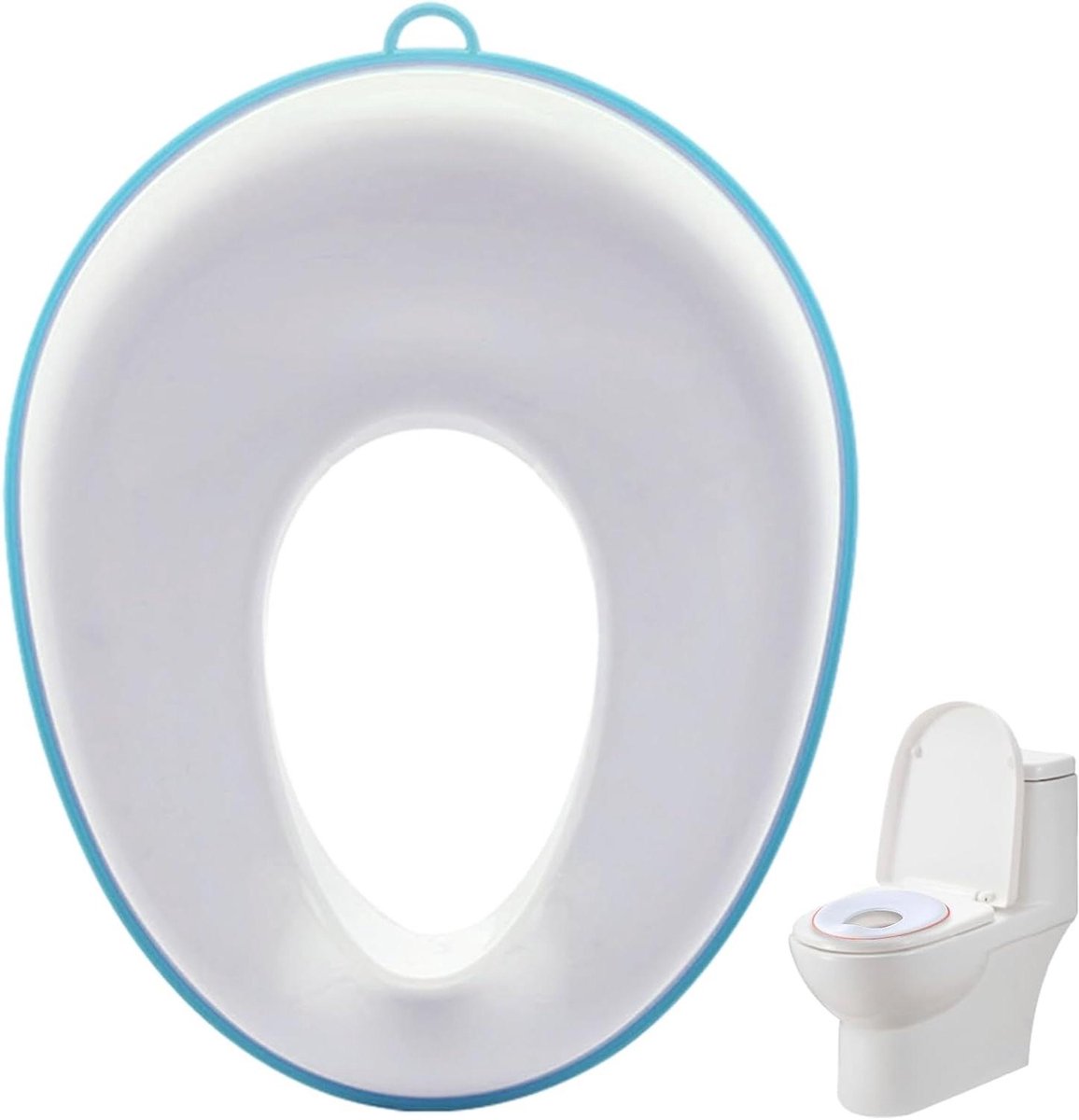 Peuter potje zitje - Toiletkruk kinderen - Zindelijkheidstraining - Spatwaterdicht ontwerp - 38 x 30 cm - Blauw