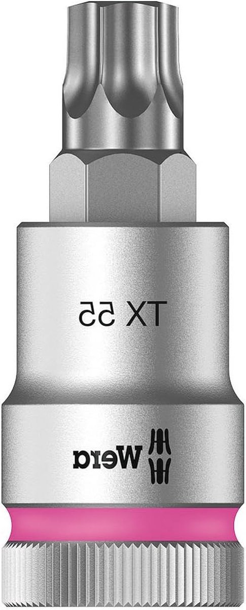 Bitmoer Torx - Dopsleutel Houderfunctie - Schroeven Bevestigen - Houdfunctie Schroeven - TX 55 x 60 mm - Mat Verchroomd
