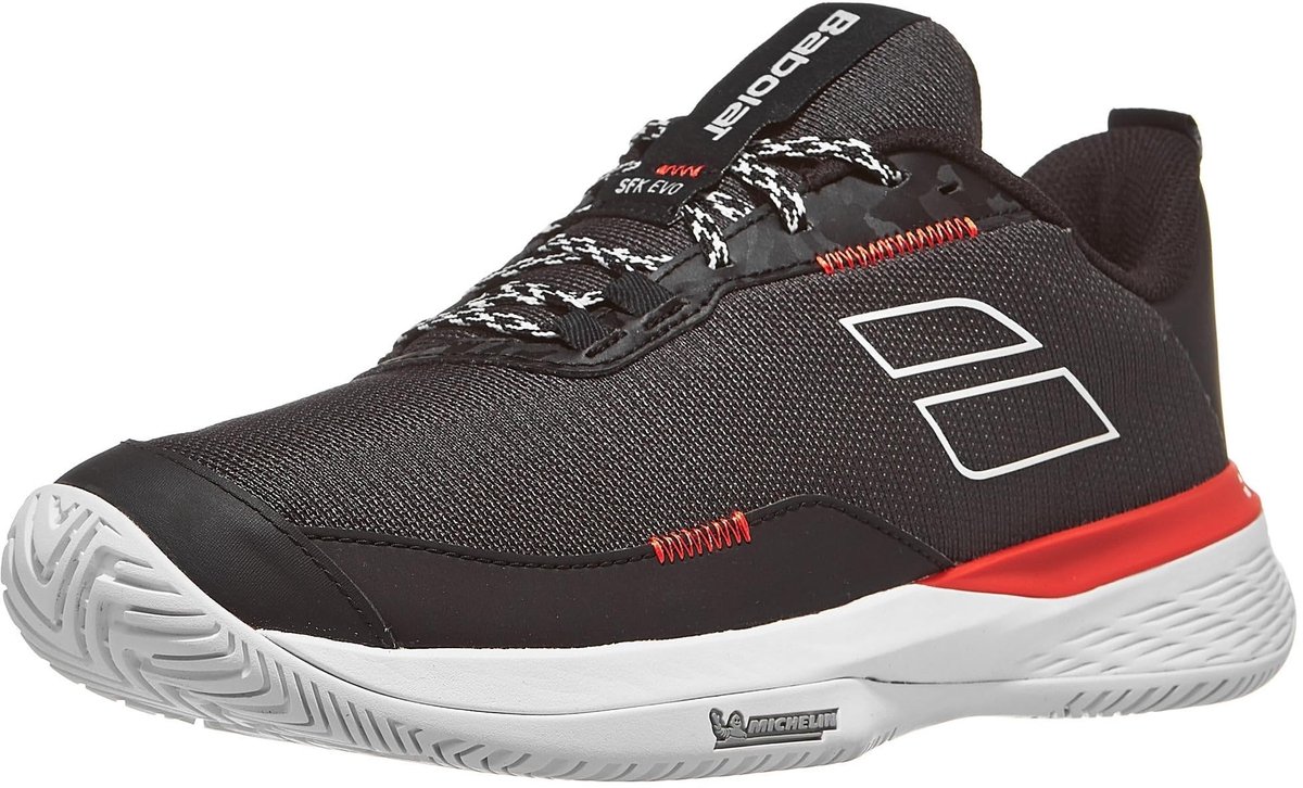 Babolat SFX EVO - Tennisschoenen - All Court Zwart Fiesta Rood - 44.5