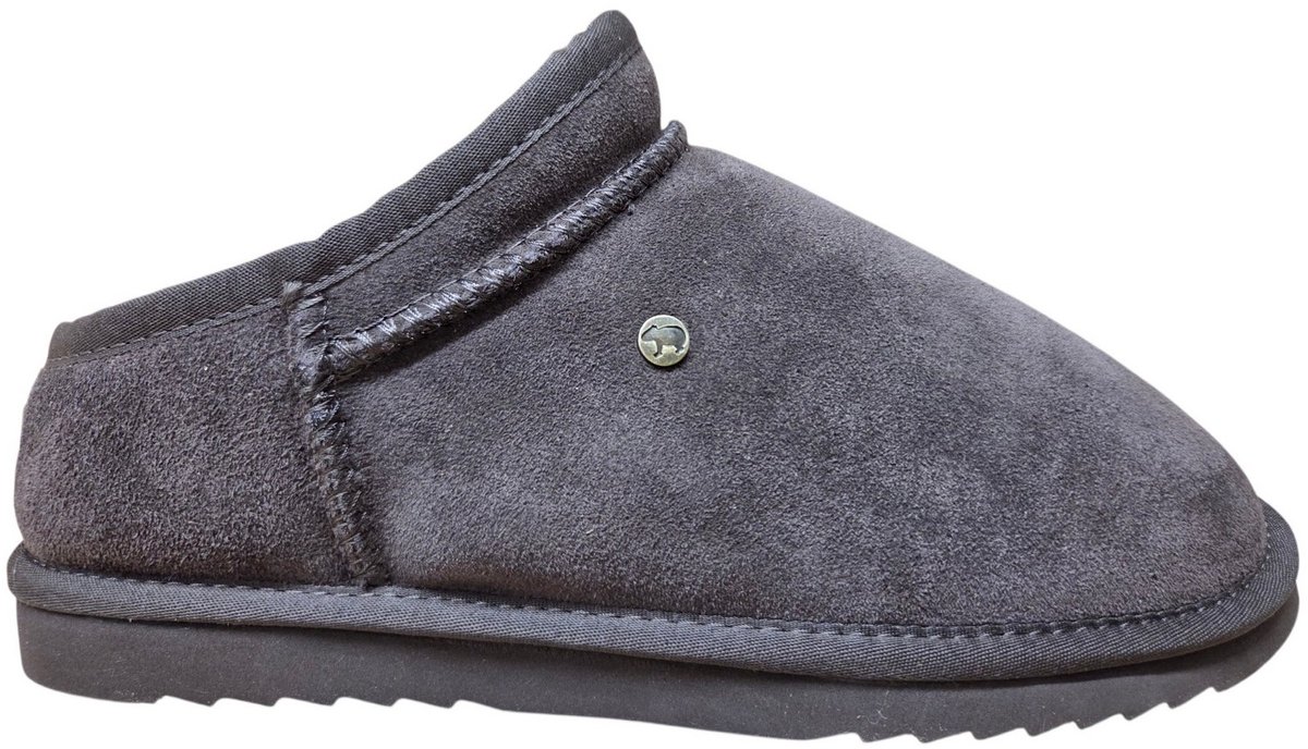 Warmbat Conner Men Suede Choco Pantoffels Half Open Sloffen Bruin Suede Heren - Bruin - 47
