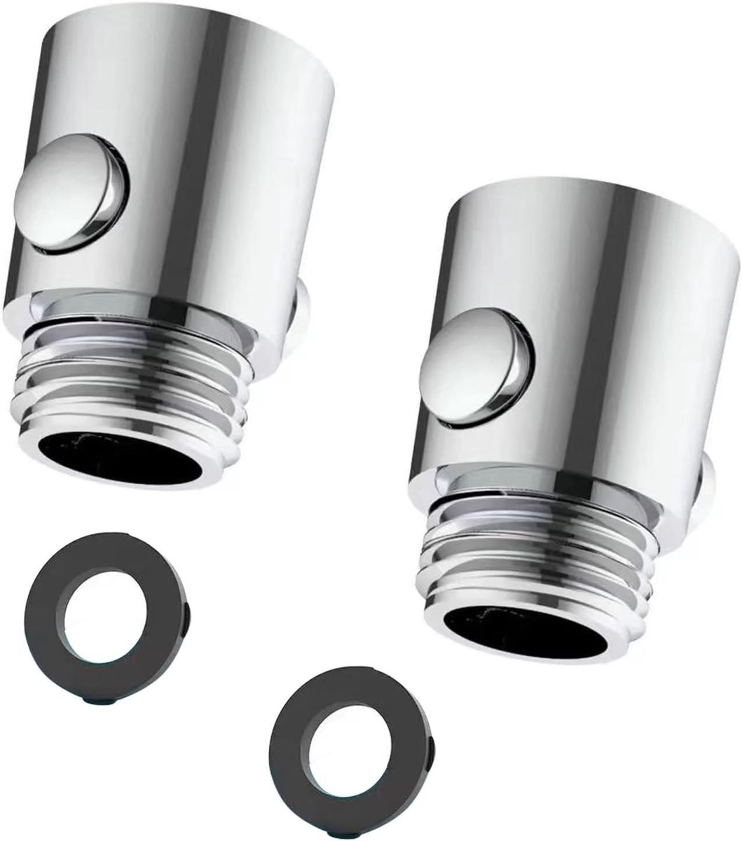 Set van 2 Waterstopkleppen voor Douches - Waterstoppers, Stroombegrenzer en Stroomregeling voor Handdouches en Douchesystemen