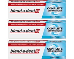Complete Blend-a-dent - Hechtende Prothese Lijm - Sterke Effect, Verse Smaak, 3-Pack