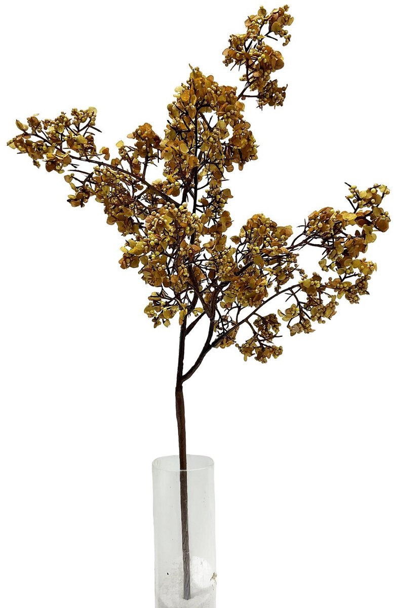 Kunsttak besjes 45cm geel