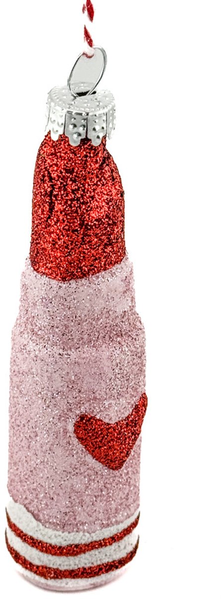HomeBound by KY | Kersthanger lippenstift glitter | 2,7x2,7x10cm | kerst | kerstbal