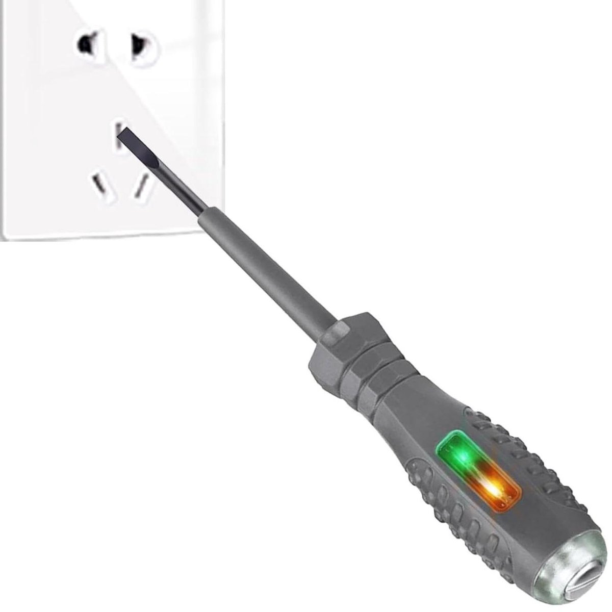 Elektrische teststift - Stroomtester Schroevendraaier - Bedrading Controleren - Geïntegreerde Magneet - 14 cm Lengte - Zilverkleurig