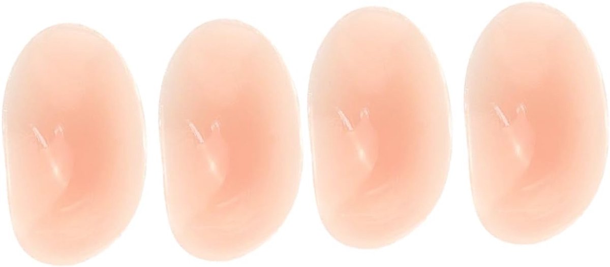 Twee paar - Silicone doek kunst - schouder pad - Schouder rechthoekige schouder artifact - Onzichtbare anti-glijden - smalle schouder sticker - mannen en vrouwen glijden schouder anti-glijden - poederkleur