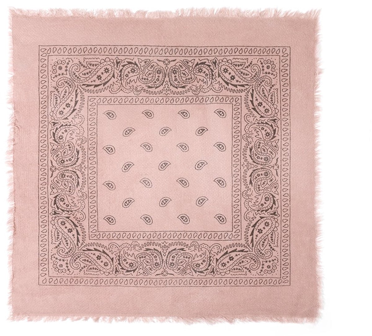 Wintersjaals met paisley-patroon, retro, acryl, dagelijkse accessoires - Diep roze