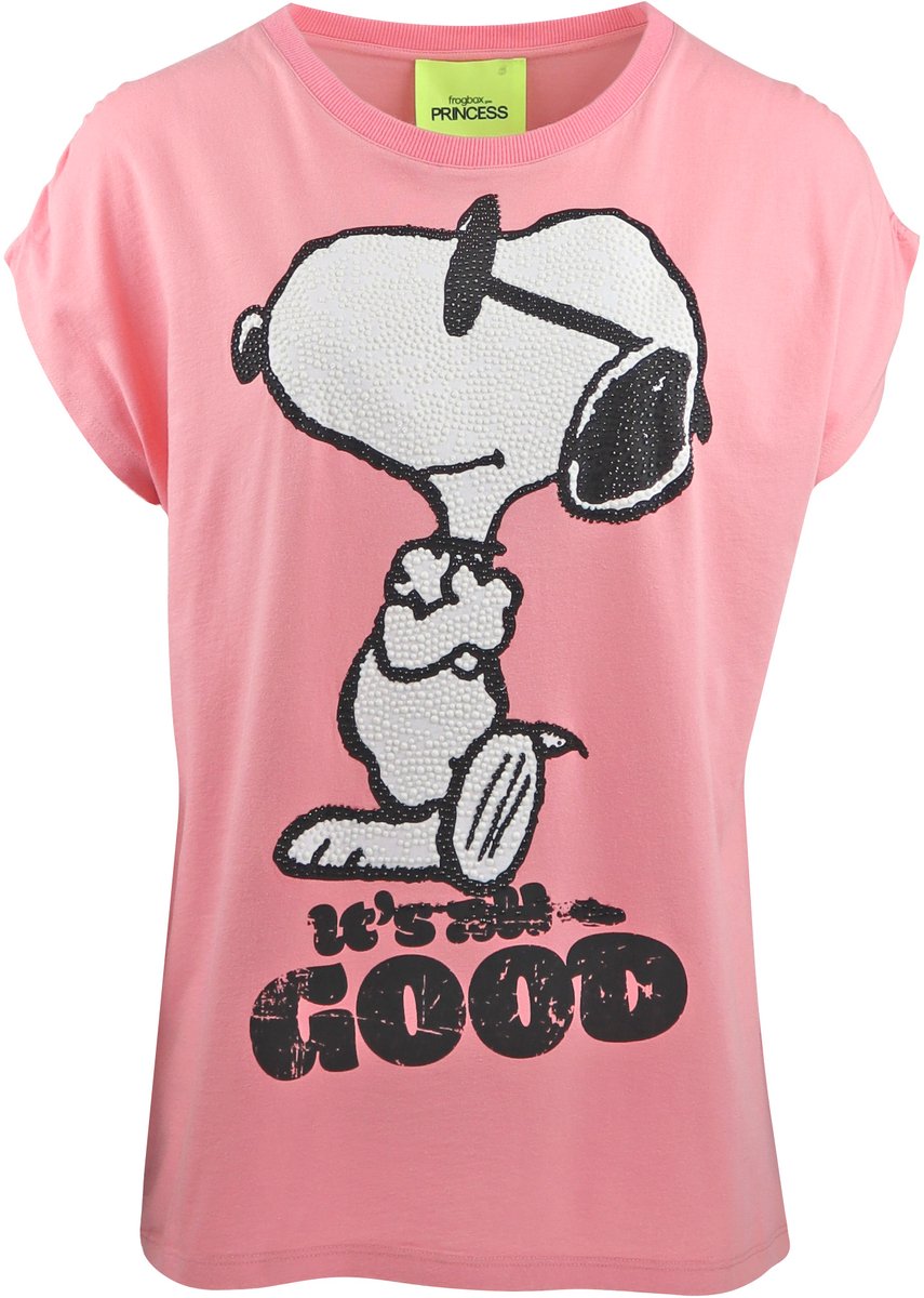 Princess goes Hollywood - roze t-shirt Snoopy - maat 38