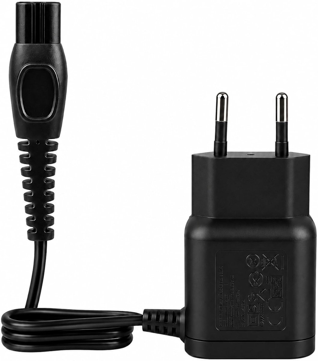 Oplaadkabel voor Elektrische Scheerapparaten 15V, Geschikt voor HQ8505, S5000, HQ6070 en S9000 - Scheerapparaat Oplader, Voeding en Bescherming van de Oplaadkabel