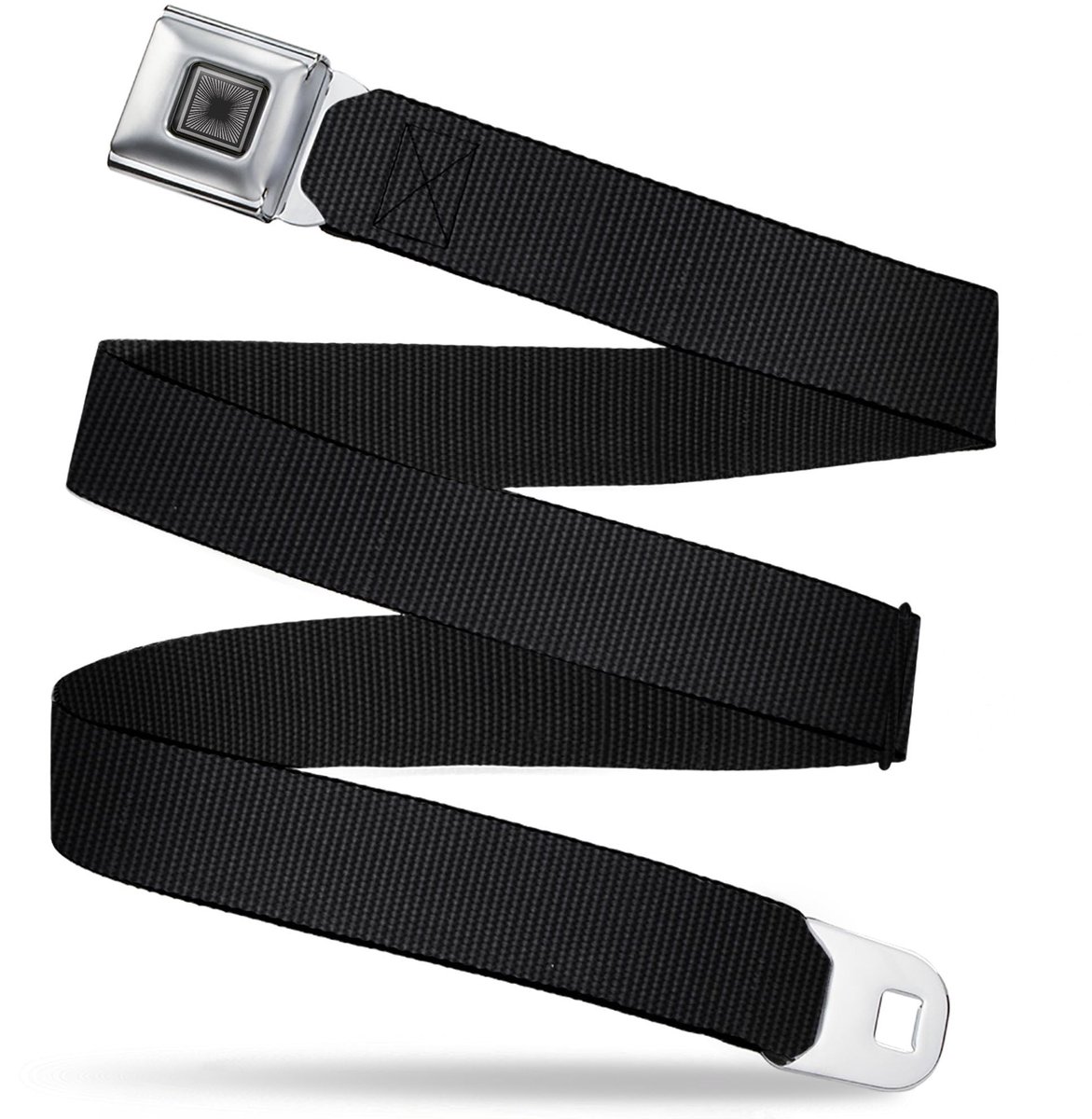 Buckle-Down Unisex Seatbelt Starburst Black Regular riem, zwart, 1,5" Wide-Fits Pant Size 24-38, zwart, 1.5" Wide - ShopVlot