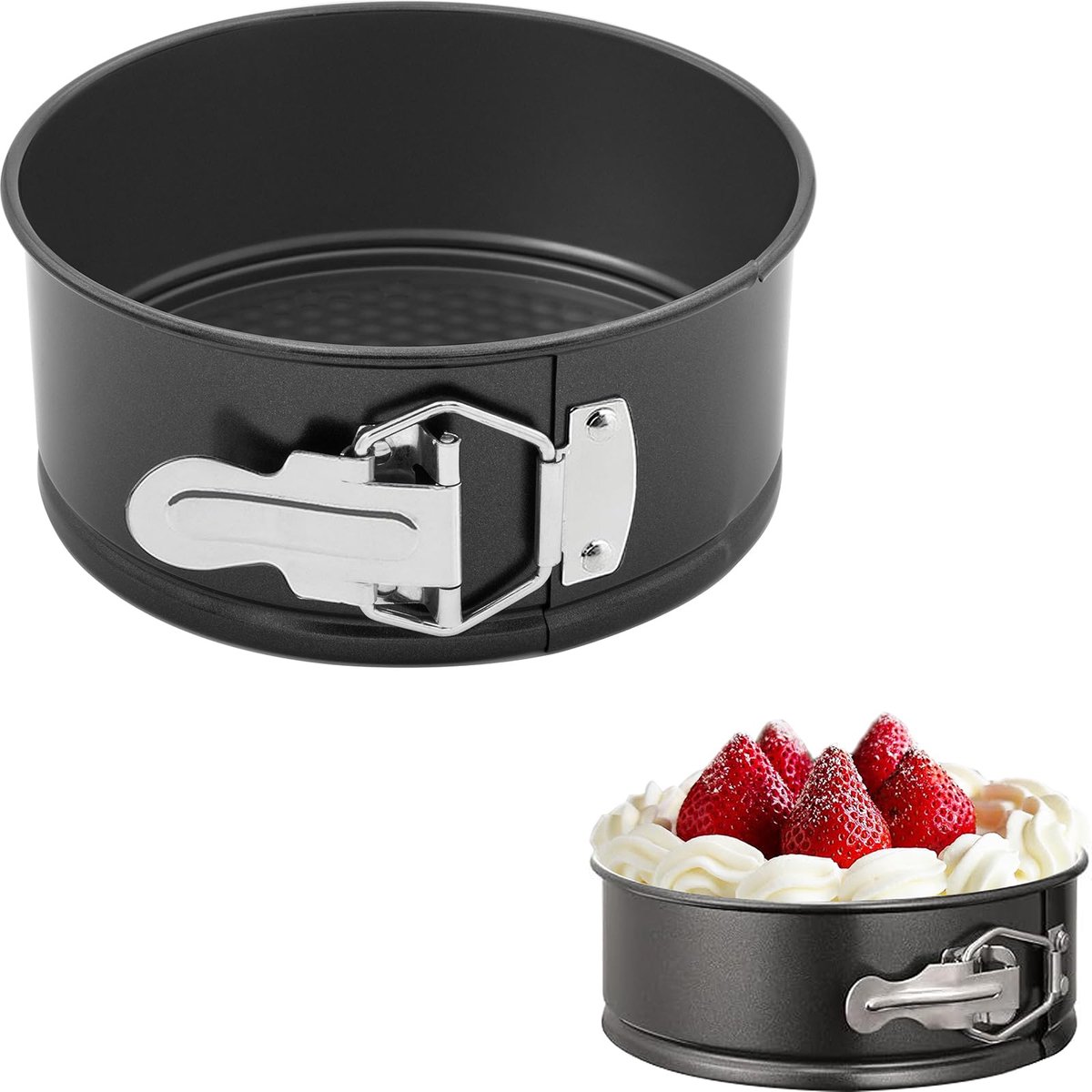 Ronde Springvorm 16 cm met Antiaanbaklaag en Snelsluiting