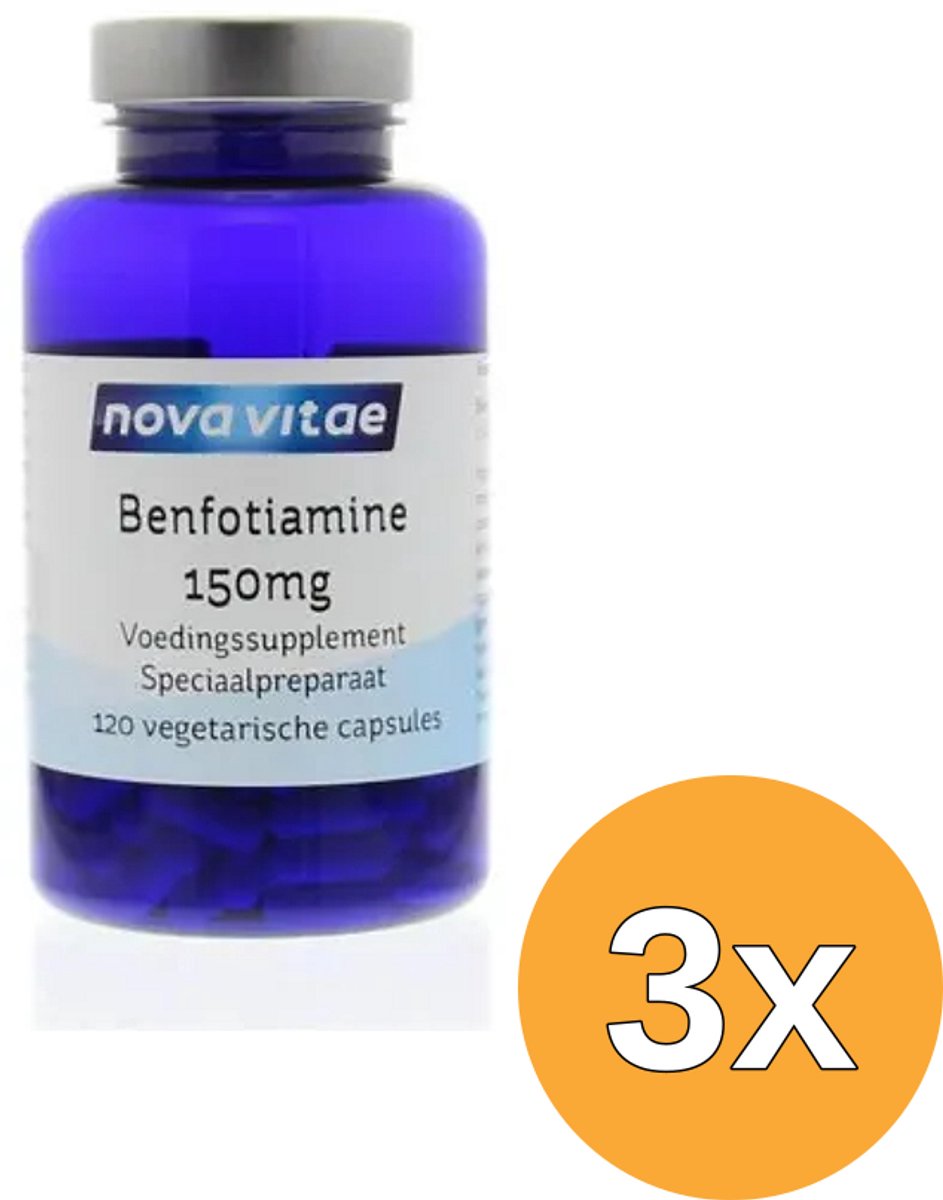 3x Nova Vitae Benfotiamine (120 vega capsules)