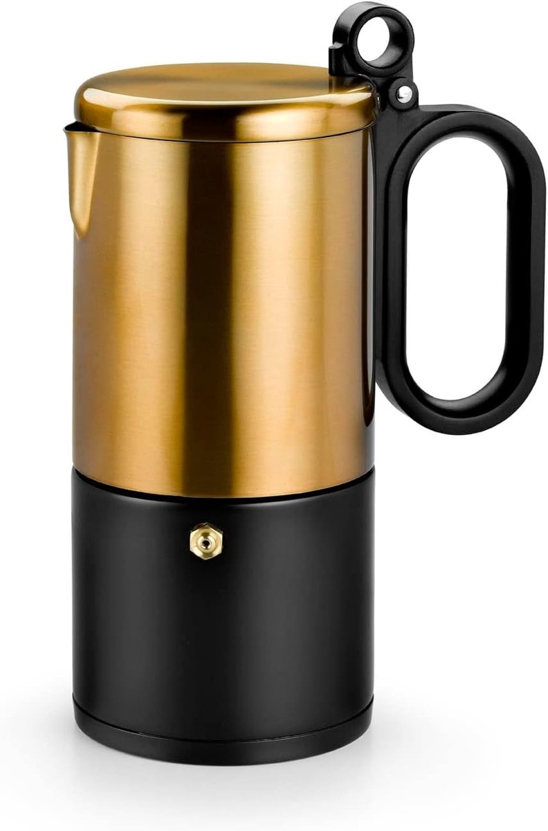 Koffiezetapparaat - Zwart - 6 kopjes - Roestvrij Staal - Voor Koffieliefhebbers