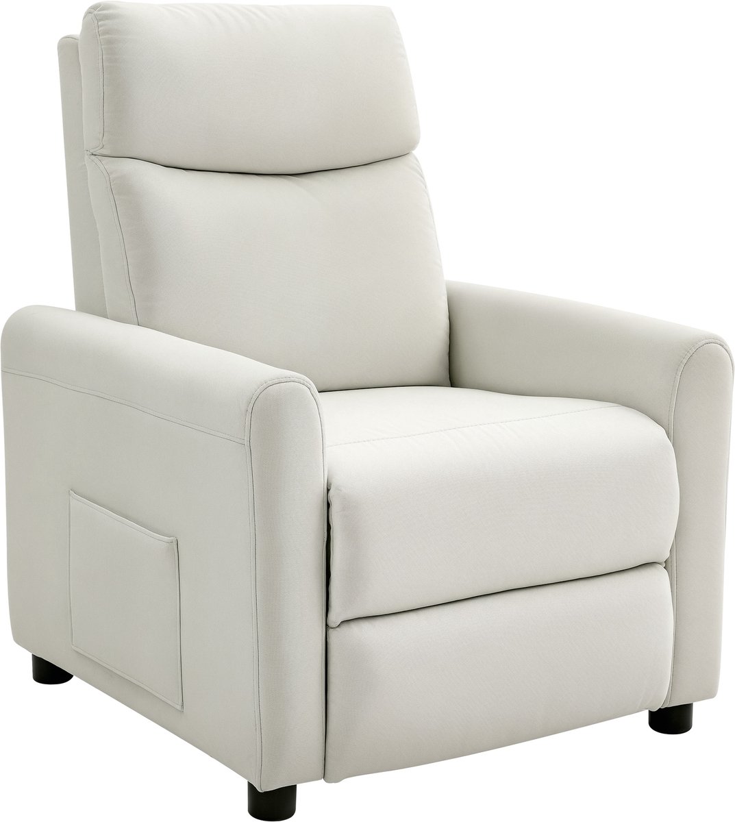 HOMCOM Sofa Recliner-Polyester-86L x 73B x 100H cm-Cremeweiß