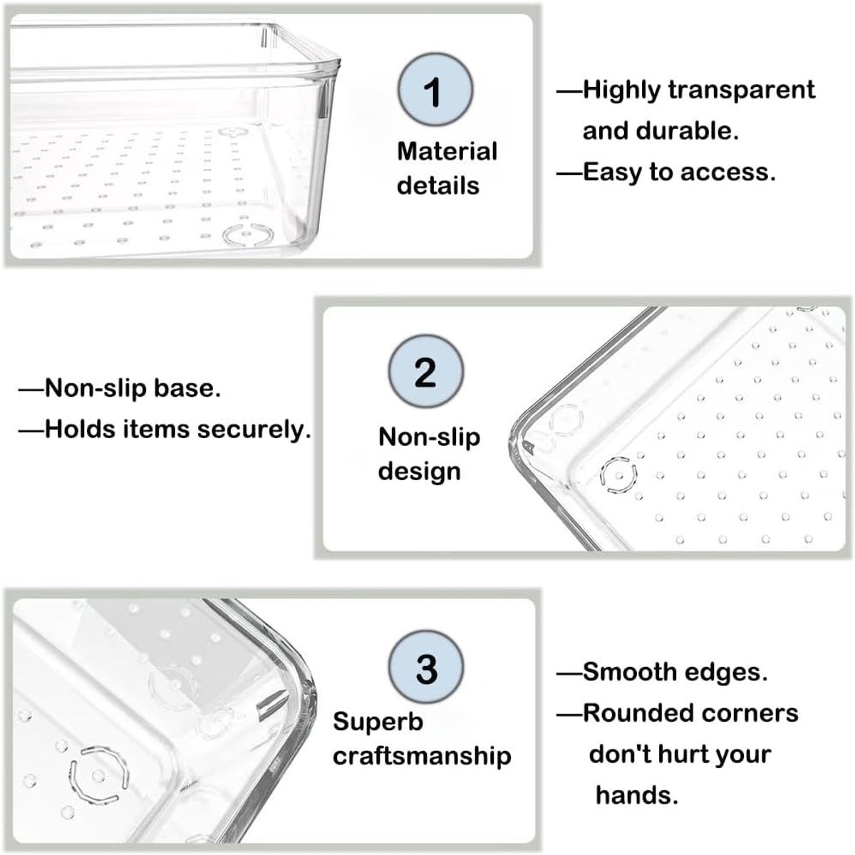 Set van 25 Koelkastopslagcontainers - Transparant - - Plastic Organizers voor Keuken en Badkamer