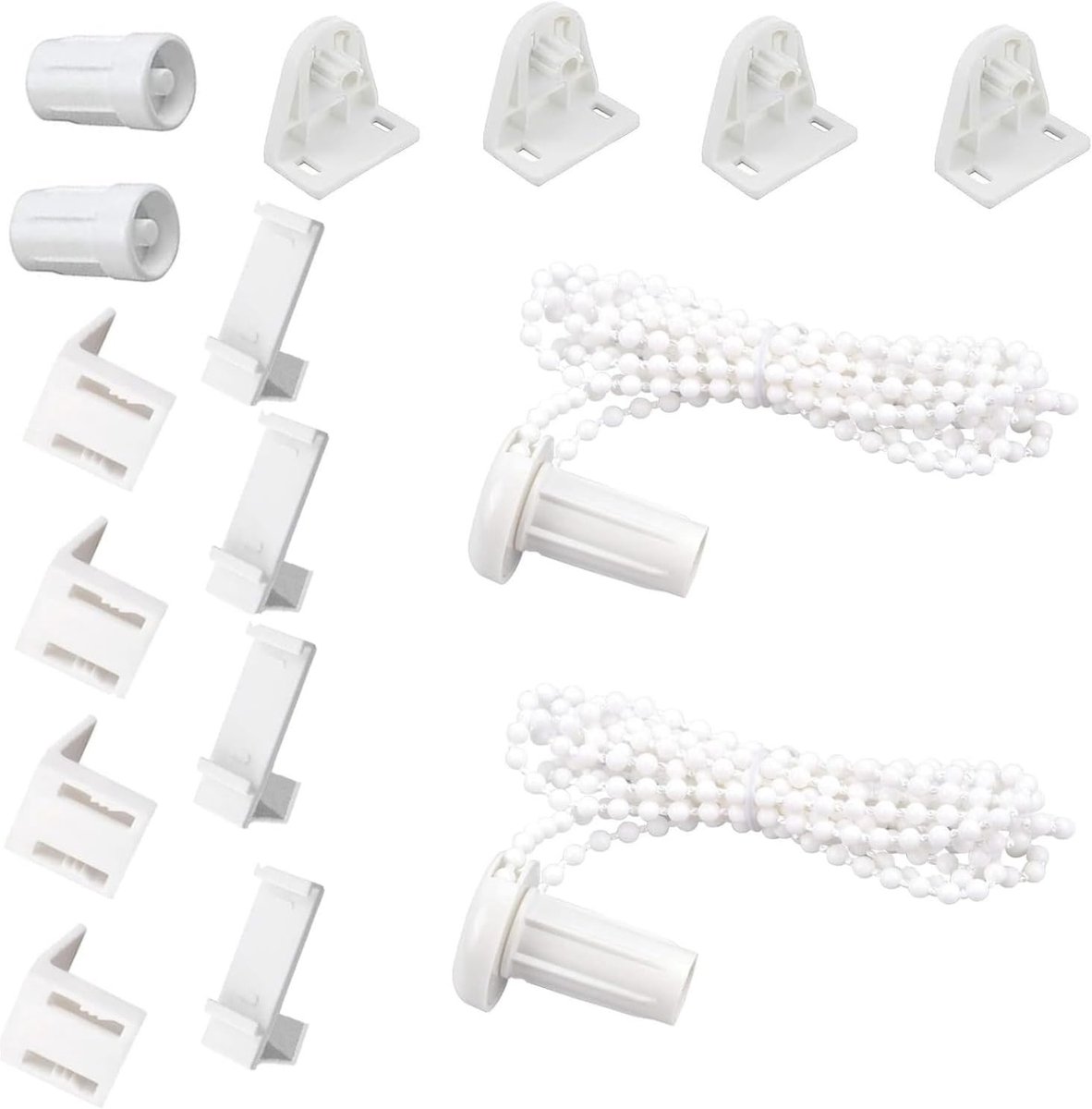 Reparatieset voor Rolgordijnen - Wit - 17 mm - Kunststof - Voor Rolluiken