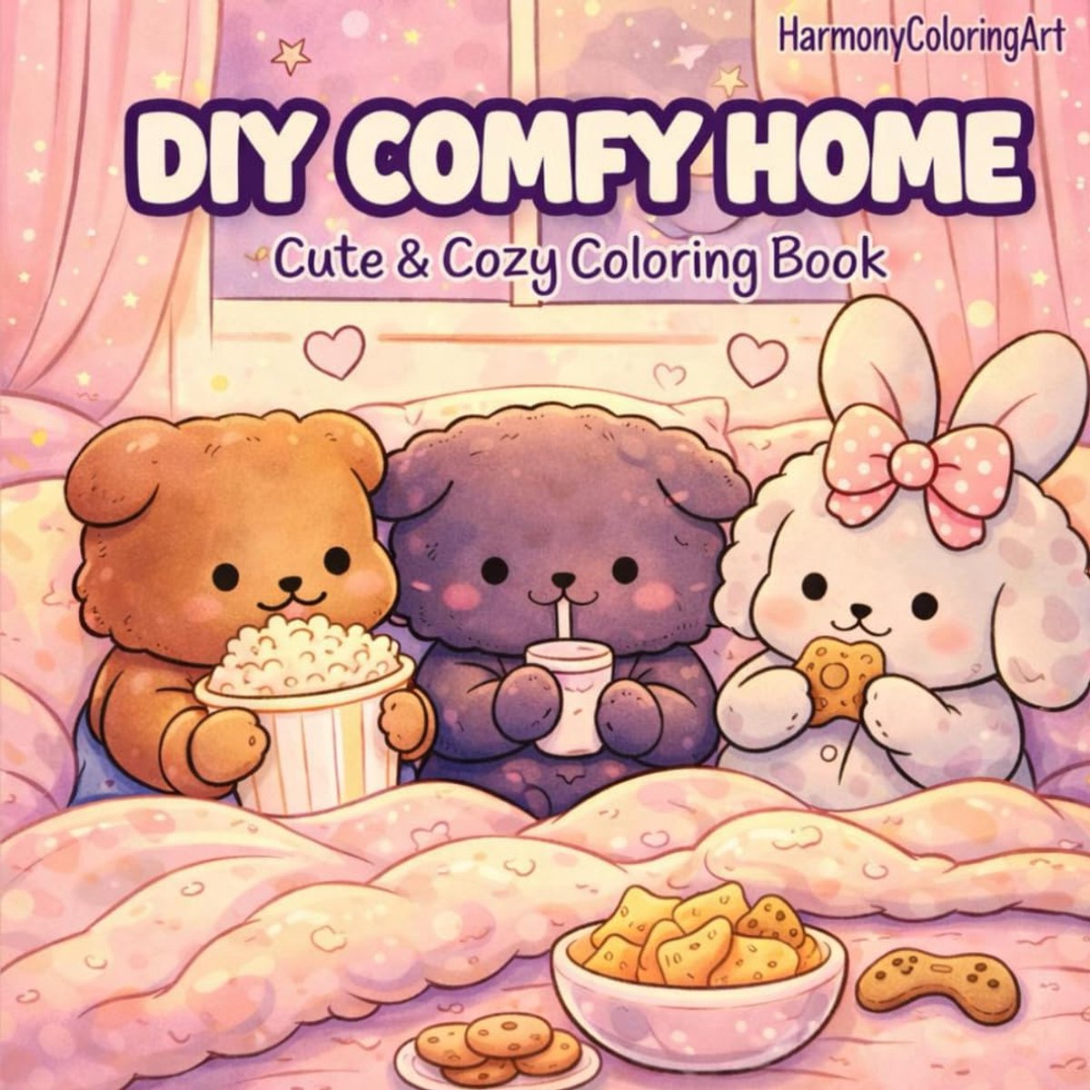 Comfy Home Coloring Book for Adults: Cozy Interior Designs & Peaceful Rooms: Relaxing Boho Home Decor, Hygge Living - ShopVlot