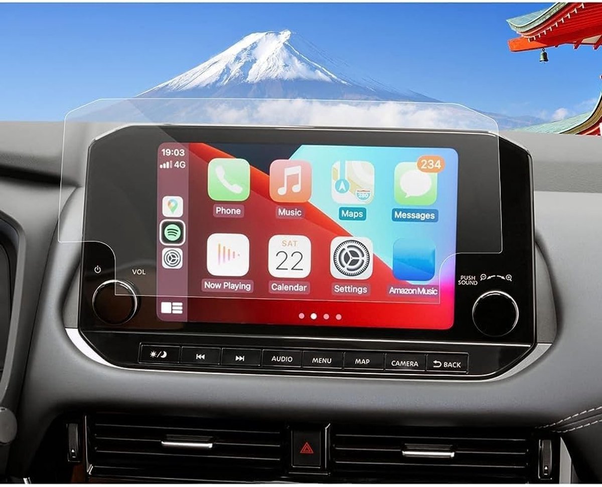 Pack van 2 Transparante Screen Protectors voor Nissan Qashqai J12 2022 2023 - Anti-Kras Beschermfolie voor Scherm en Display