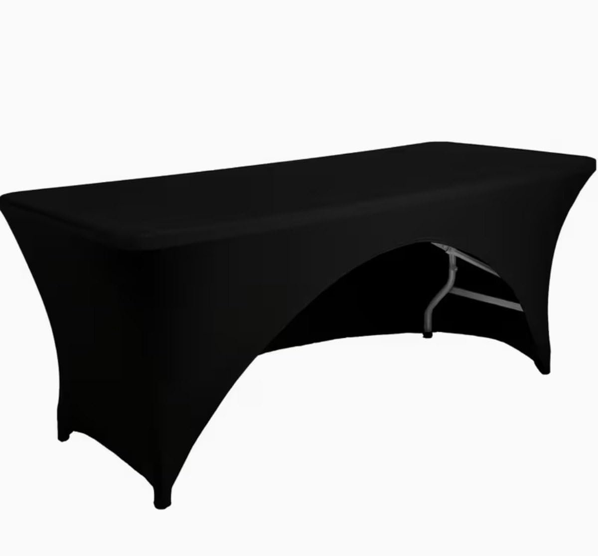 Okado Stretch Tafelhoes 183 x 76 x 76 cm – Spandex – Zwart
