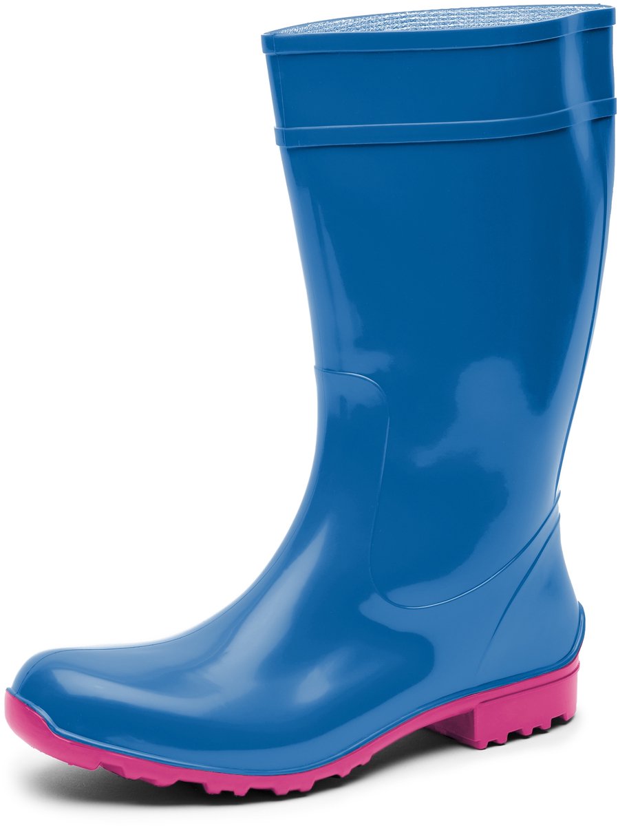 Ladeheid LA-LMG-967-Ilse Dames Regenlaarzen - Rubber - Hoog - PVC - Waterdicht – Zwart – 37