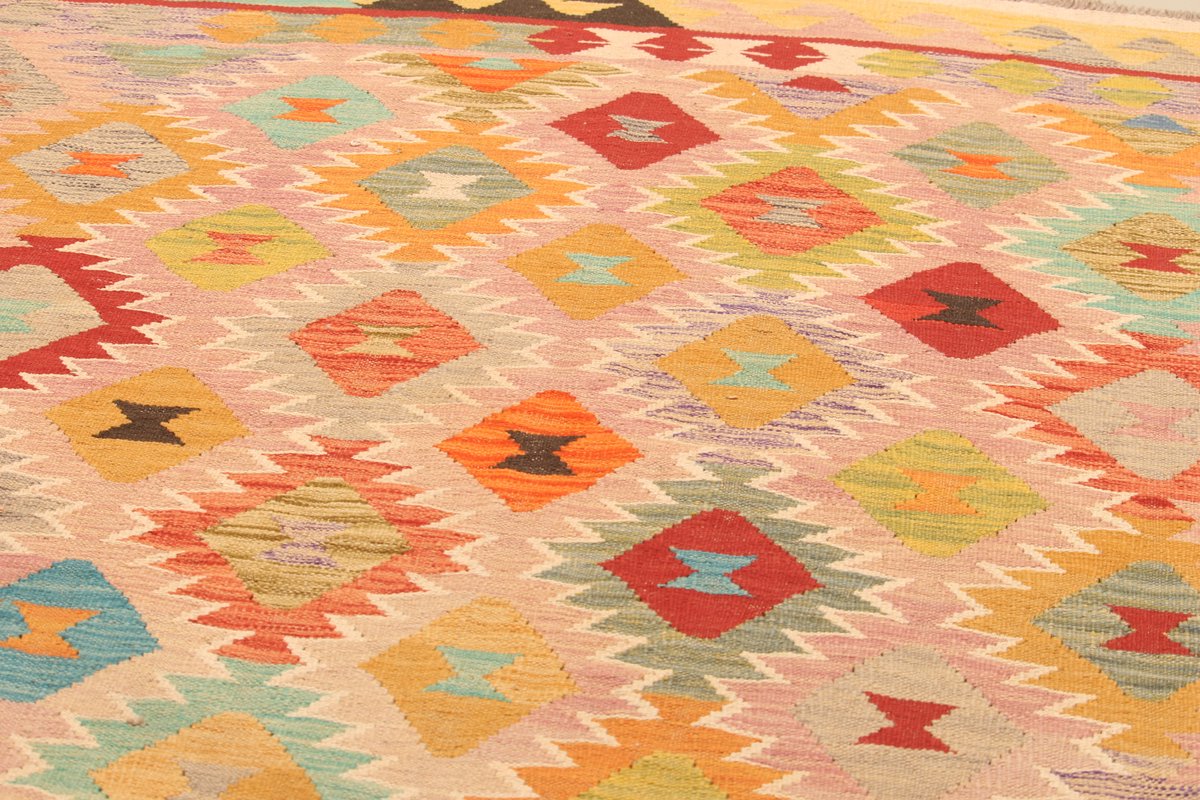 Handgemaakte Traditionele Tribal Geometrische Vloerkleed