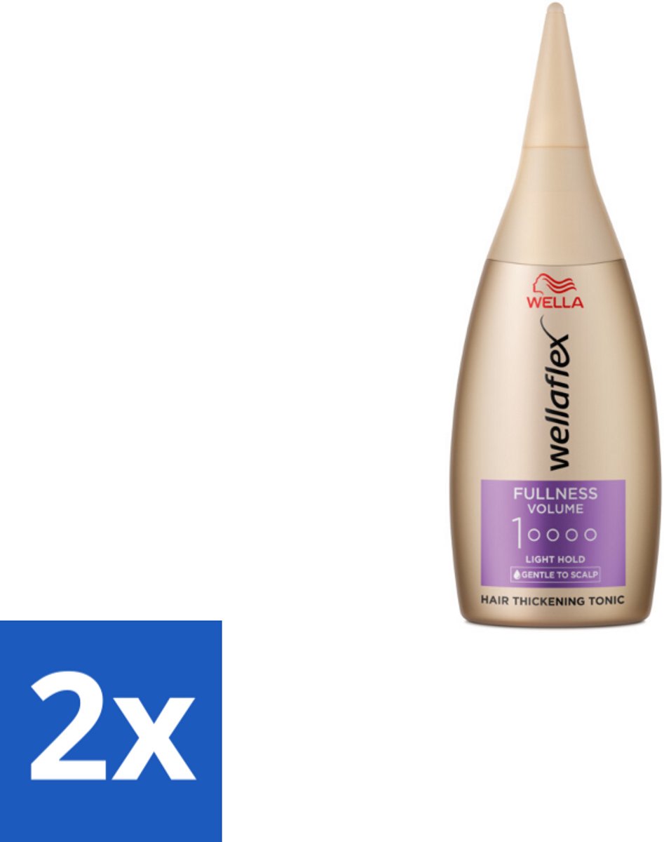 2 x Wella – Flex Fullness Volume – Haar Tonic – 100 ml - Haarverdikking - Volume - Lift - UV Bescherming - Vegan Haarverzorging