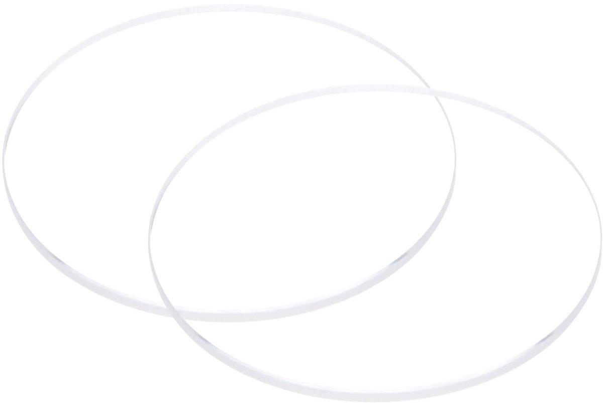 QUARKZMAN Transparant glas, 45 mm diameter, 2 mm dik, 2 stuks - ShopVlot