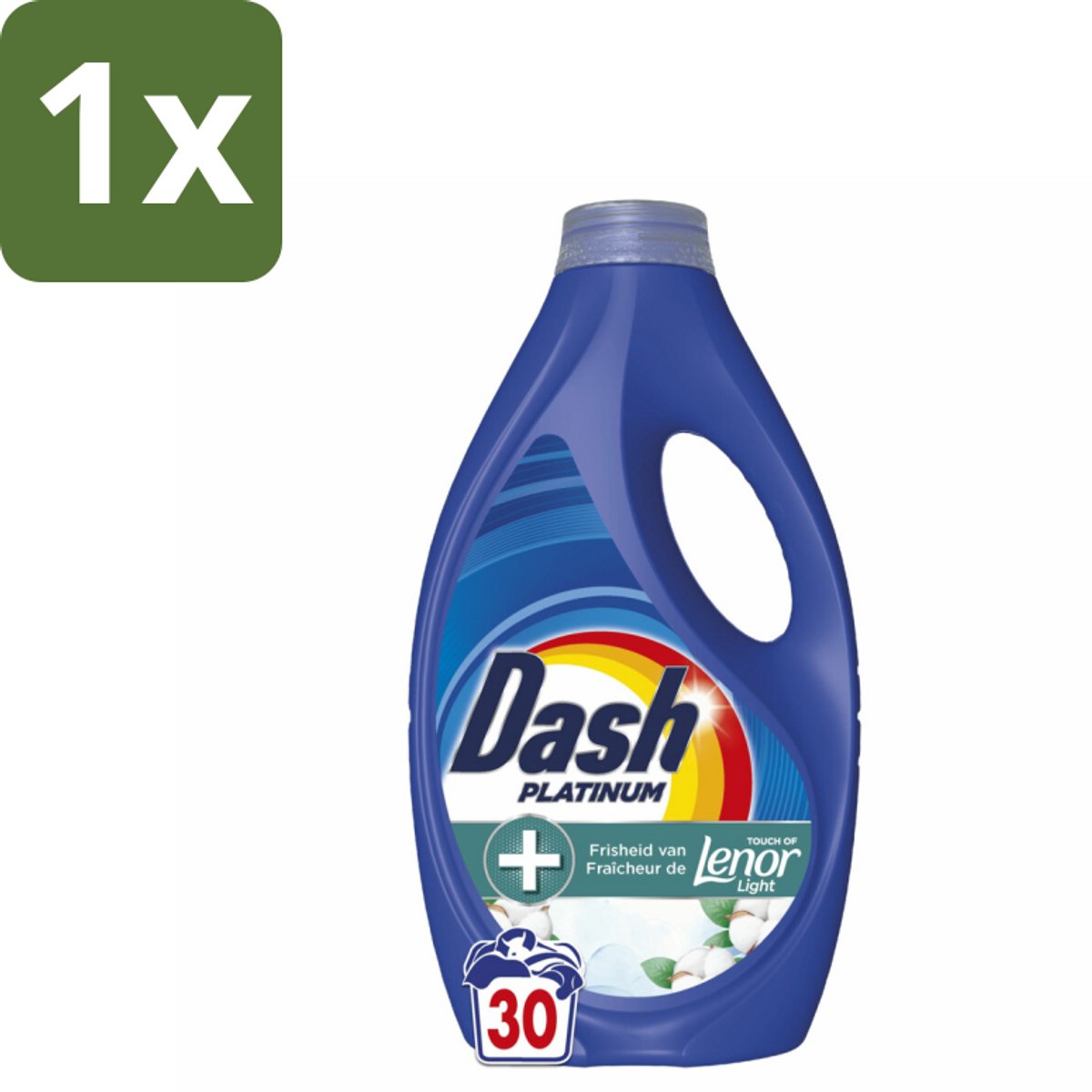 1 x Dash – Wasmiddel – Katoen Fris – 1350 ml - Katoen Fris - Wasmiddel - Vlekverwijdering - Frisheid - Wasbeurt