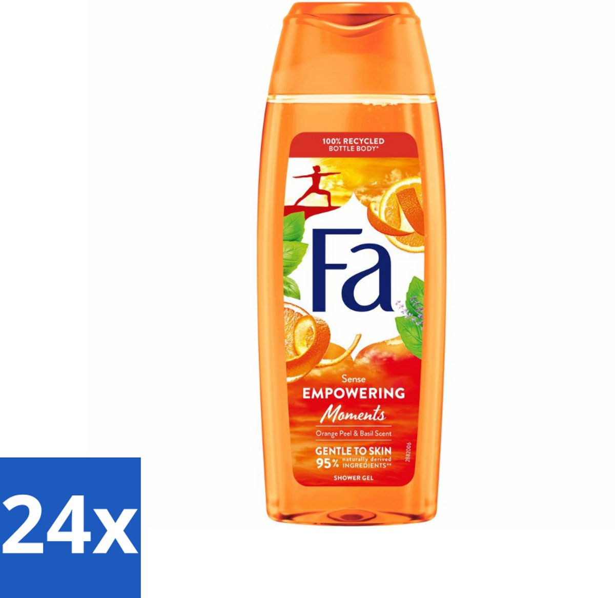 24 x Fa – Douchegel – Empowering Moments – 250 ml - Douchegel - Geur - Reiniging - Huidverzorging - Hydraterende Douchegel