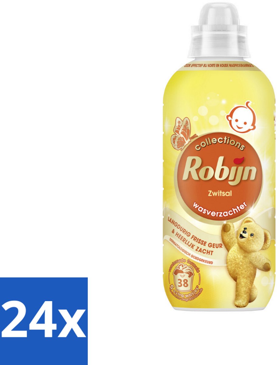24 x Robijn – Wasverzachter – Zwitsalgeur – 765 ml - Wasverzachter - Babygeur - Zachte Was - Wasverzachter Bakje - Huidvriendelijk