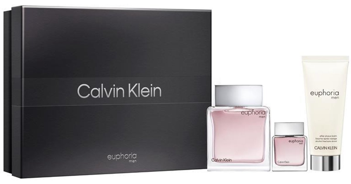 Calvin Klein Euphoria Men Eau de Toilette 100 ml + Eau de Toilette 15 ml + After Shave Balm 100 ml Gift Set