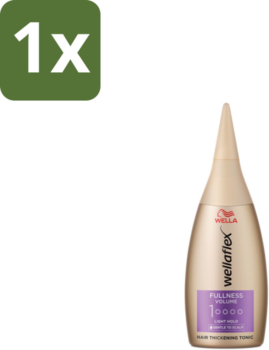 1 x Wella – Flex Fullness Volume – Haar Tonic – 100 ml - Haarverdikker - Volume - Lift - UV Bescherming - Vegan Haarverzorging