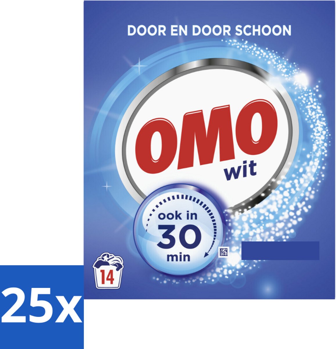25 x OMO – Waspoeder – Wit – 14 Wasbeurten - Koffiezetapparaat