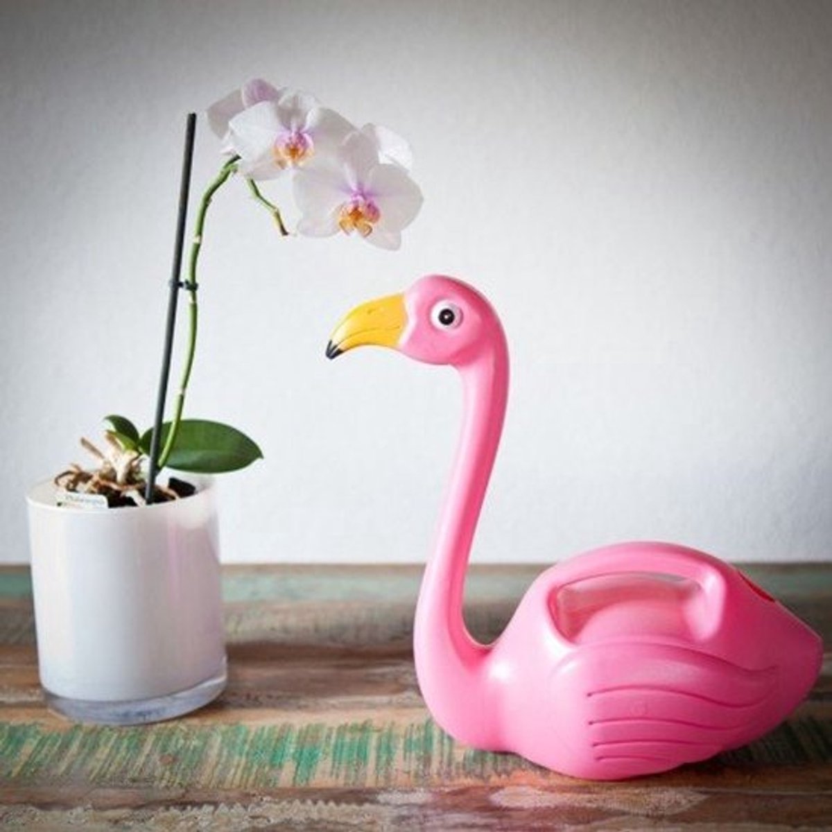Roze Flamingo Gieter - 28,6 x 14,4 x 30,1 cm
