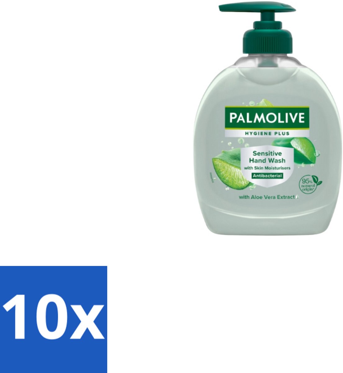 10 x Palmolive – Handzeep – Hygiene Plus Sensitive – Pompje - 300 ml - Koffie - Koffiezetapparaat - Koffiezetapparaat