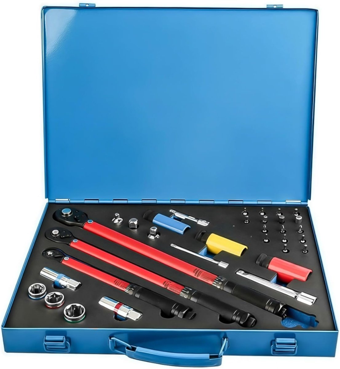 VH Supplies® Momentsleutel Auto - Draaimomentsleutel - Fietsgereedschap - 33-delige set - Handgereedschap - Met Koffer