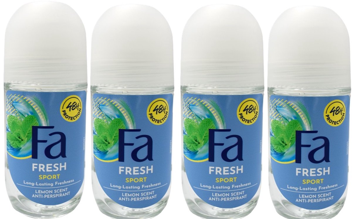 Fa Deo Roller Sport Unisex 4 x 50 ml
