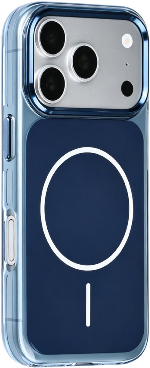 TUNIQ telefoonhoesje voor Apple iPhone 17 Pro - MagSafe glossy PC - Blauw