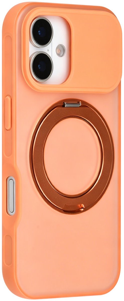 TUNIQ telefoonhoesje voor Apple iPhone 17 - 360 rotation stand MagSafe - Oranje