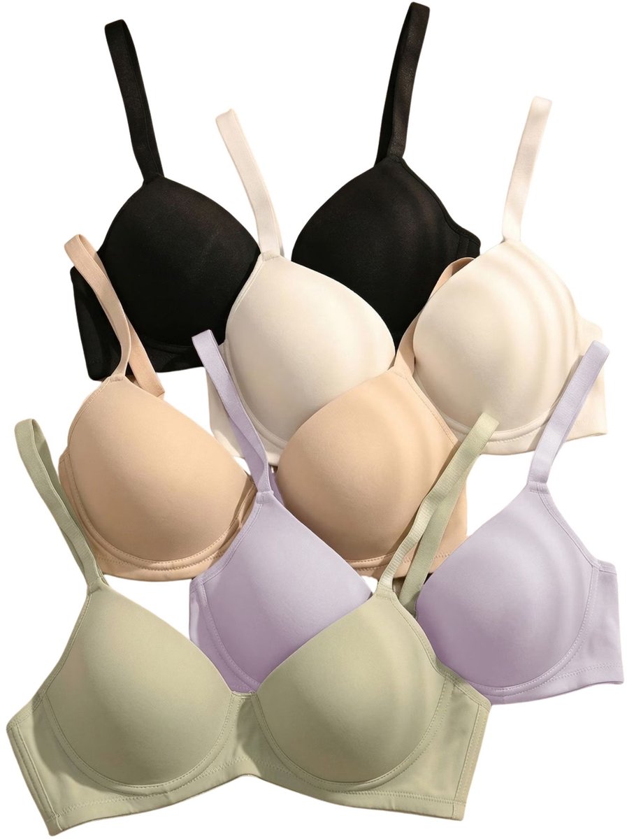 Currero BH Zonder Beugel - Strapless - Zonder Bandjes - Met Voorsluiting - Push-up Bh's - Comfort Beha - Comfortabel - Grote Sluiting - Veelkleurig - Cupmaat