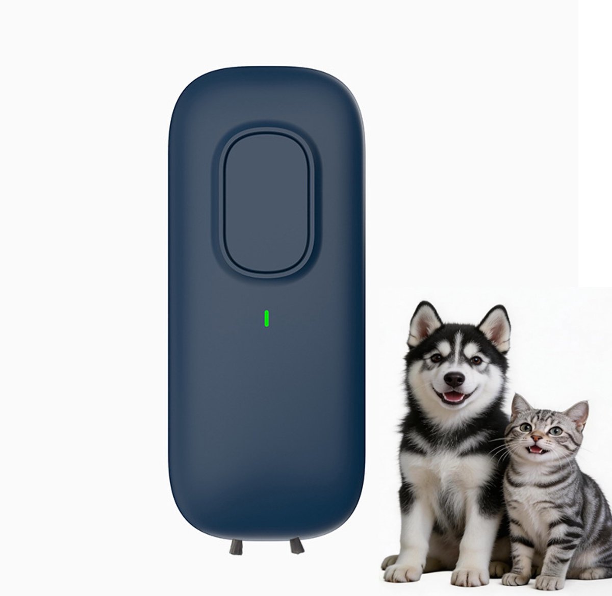 KZQ Stille draagbare luchtreiniger met negatieve ionen - Geurverwijderaar voor kattenbak slaapkamer kantoor en kast - Filterloos en energiezuinig - Blauw